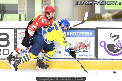 2020-10-11 Valpellice Bulldogs U19-Hockey Pieve 2324 Matteo Aimo